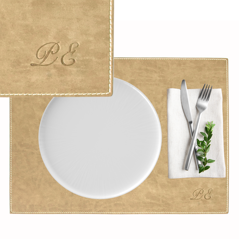 Tovaglietta Personalizzabile con Iniziali | Sottopiatto da Tavola | Idea Regalo |Made in Italy | Idrorepellente | Lavabile | Antimacchia
