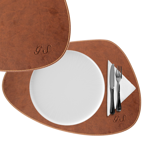 Tovaglietta Personalizzabile con Iniziali | Sottopiatto da Tavola | Idea Regalo |Made in Italy | Idrorepellente | Lavabile | Antimacchia
