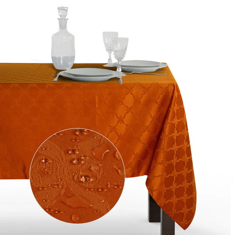 Tovaglia Rettangolare Antimacchia Fiocco Poliestere 100% | Misure Small
