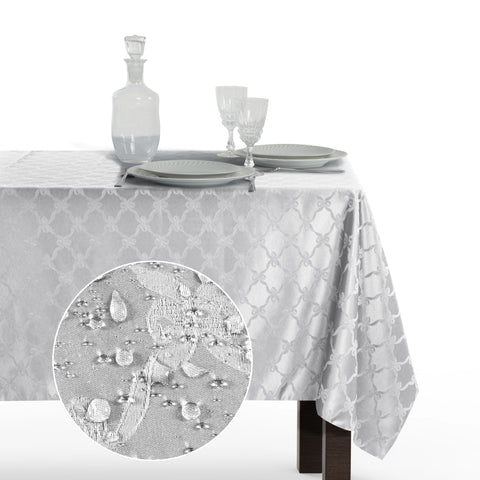 Tovaglia Rettangolare Antimacchia Fiocco Poliestere 100% | Misure Small
