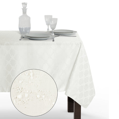 Tovaglia Rettangolare Antimacchia Fiocco Poliestere 100% | Misure Small