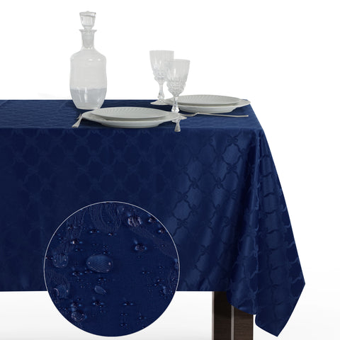 Tovaglia Rettangolare Antimacchia Fiocco Poliestere 100% | Misure Small