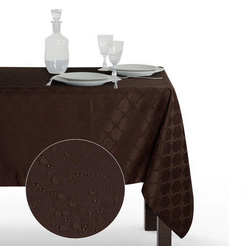 Tovaglia Rettangolare Antimacchia Fiocco Poliestere 100% | Misure Large