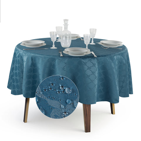 Tovaglia Rotonda Antimacchia Fiocco in Poliestere 100% | Misure Small