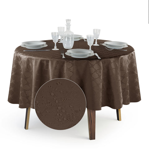 Tovaglia Rotonda Antimacchia Fiocco in Poliestere 100% | Misure Small