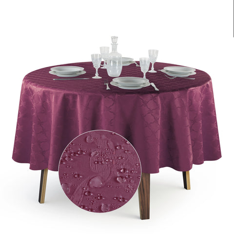 Tovaglia Rotonda Antimacchia Fiocco in Poliestere 100% | Misure Small