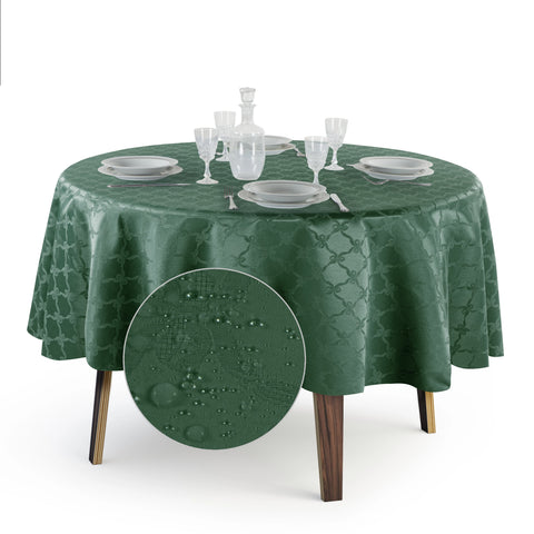 Tovaglia Rotonda Antimacchia Fiocco in Poliestere 100% | Misure Small