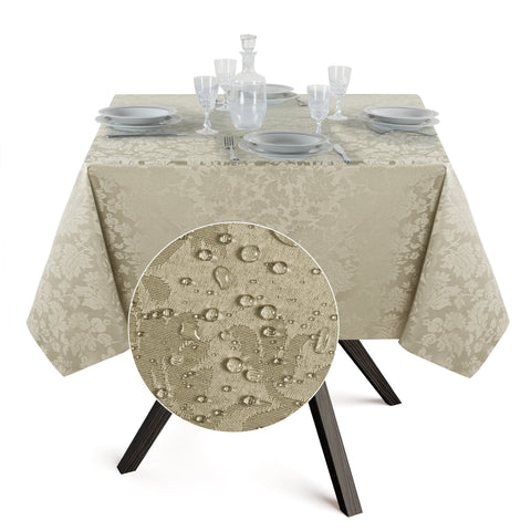 Tovaglia Quadrata Antimacchia Jacquard in Poliestere 100% | Misure Large