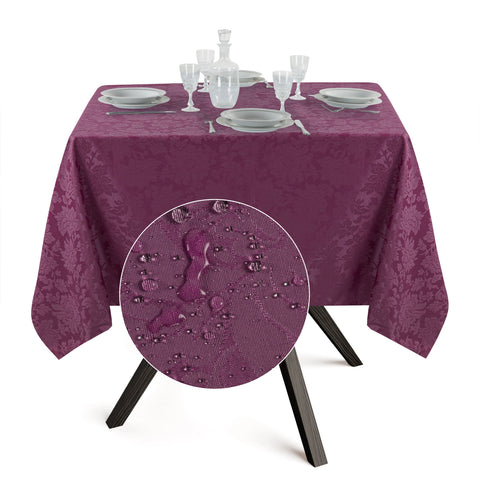 Tovaglia Quadrata Antimacchia Jacquard in Poliestere 100% | Misure Large