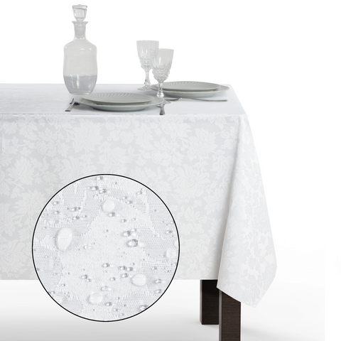 Tovaglia Rettangolare Antimacchia Jacquard Poliestere 100% | Misure Small