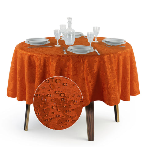 Tovaglia Rotonda Antimacchia Jacquard in Poliestere 100% | Misure Large