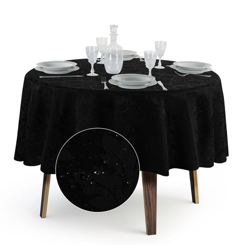 Tovaglia Rotonda Antimacchia Jacquard in Poliestere 100% | Misure Large