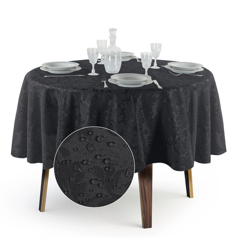 Tovaglia Rotonda Antimacchia Jacquard in Poliestere 100% | Misure Large