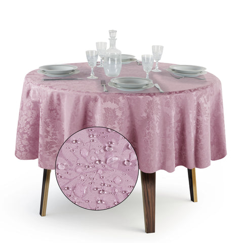 Tovaglia Rotonda Antimacchia Jacquard in Poliestere 100% | Misure Large