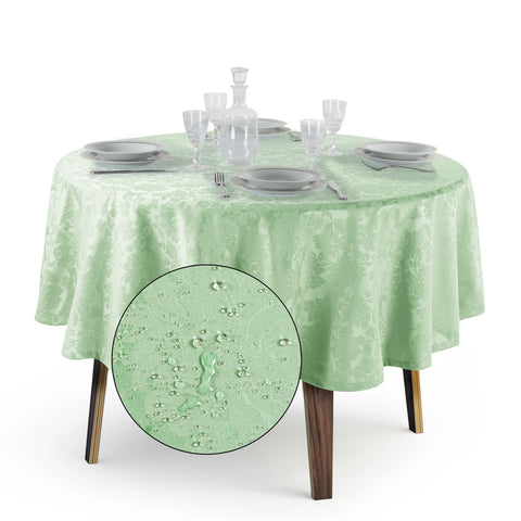 Tovaglia Rotonda Antimacchia Jacquard in Poliestere 100% | Misure Small
