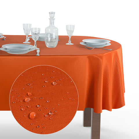 Tovaglia Ovale Antimacchia Unito Poliestere 100%