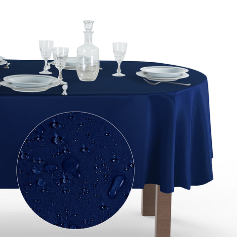Tovaglia Ovale Antimacchia Unito Poliestere 100%