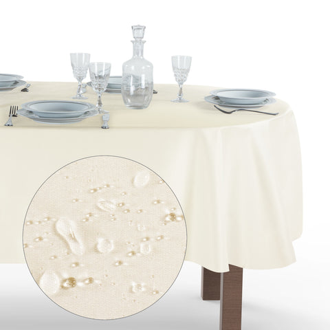 Tovaglia Ovale Antimacchia Unito Poliestere 100%