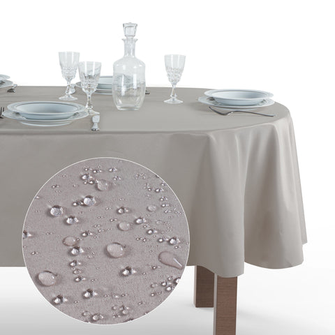 Tovaglia Ovale Antimacchia Unito Poliestere 100%