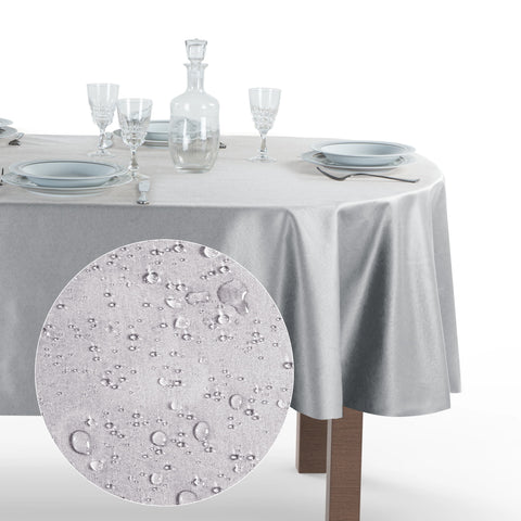 Tovaglia Ovale Antimacchia Unito Poliestere 100%