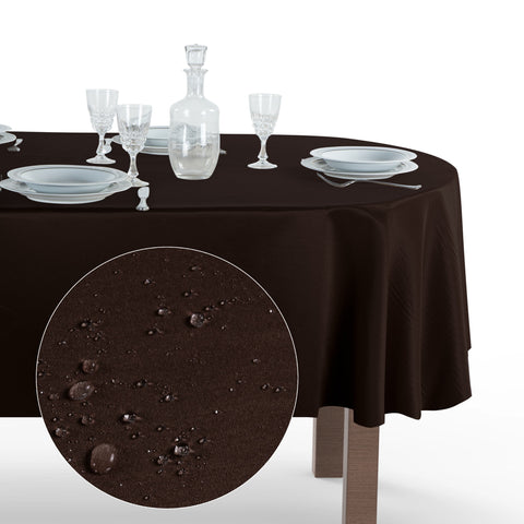 Tovaglia Ovale Antimacchia Unito Poliestere 100%