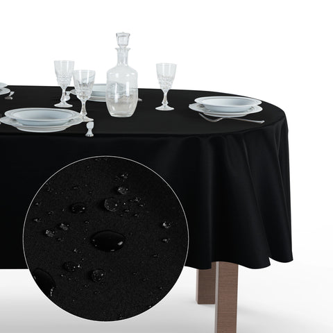 Tovaglia Ovale Antimacchia Unito Poliestere 100%