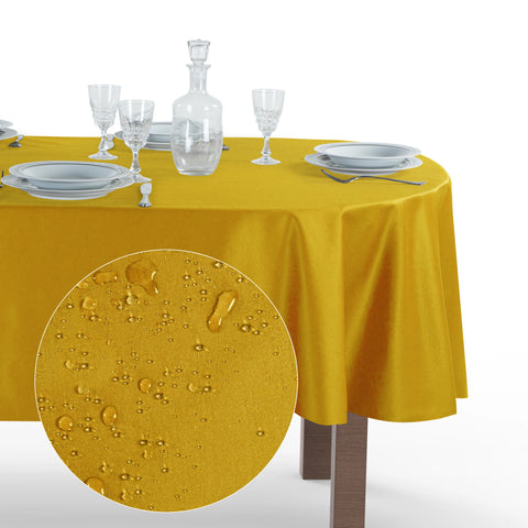Tovaglia Ovale Antimacchia Unito Poliestere 100%