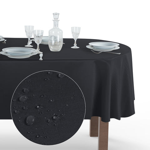 Tovaglia Ovale Antimacchia Unito Poliestere 100%
