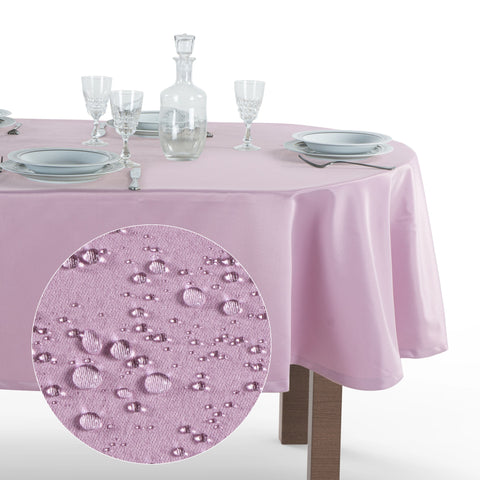 Tovaglia Ovale Antimacchia Unito Poliestere 100%