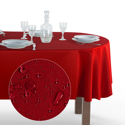 Tovaglia Ovale Antimacchia Unito Poliestere 100%