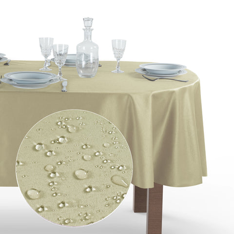 Tovaglia Ovale Antimacchia Unito Poliestere 100%