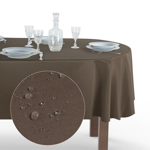Tovaglia Ovale Antimacchia Unito Poliestere 100%