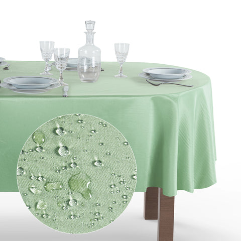 Tovaglia Ovale Antimacchia Unito Poliestere 100%