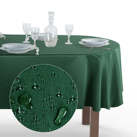 Tovaglia Ovale Antimacchia Unito Poliestere 100%