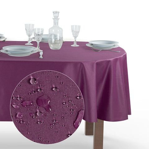 Tovaglia Ovale Antimacchia Unito Poliestere 100%