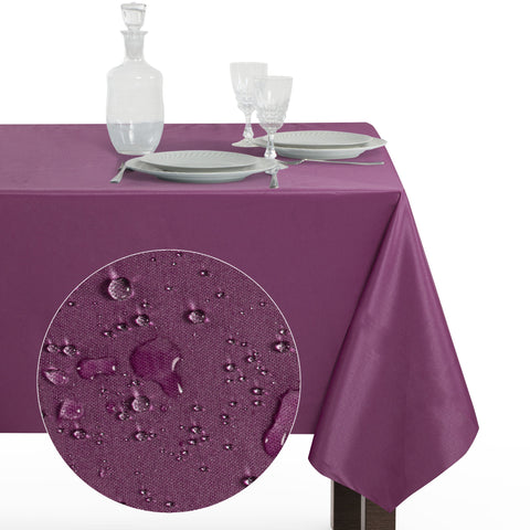 Tovaglia Rettangolare Antimacchia Unito Poliestere 100% | Misure Small