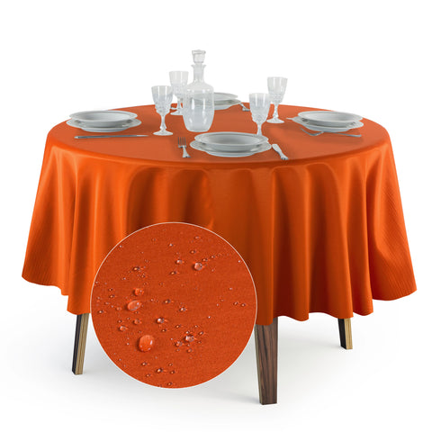 Tovaglia Rotonda Antimacchia Unito in Poliestere 100% | Misure Small