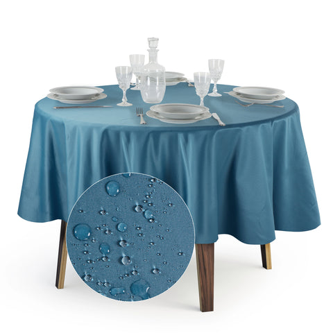 Tovaglia Rotonda Antimacchia Unito in Poliestere 100% | Misure Small