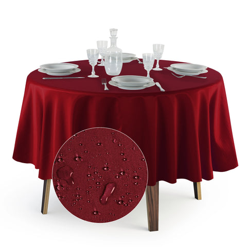 Tovaglia Rotonda Antimacchia Unito in Poliestere 100% | Misure Small