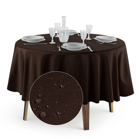 Tovaglia Rotonda Antimacchia Unito in Poliestere 100% | Misure Small