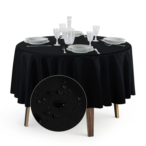 Tovaglia Rotonda Antimacchia Unito in Poliestere 100% | Misure Small