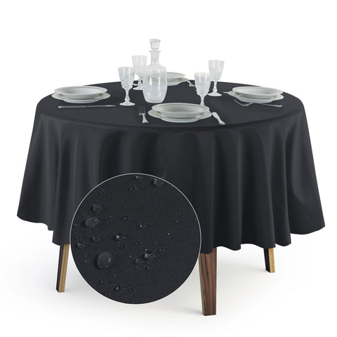 Tovaglia Rotonda Antimacchia Unito in Poliestere 100% | Misure Small