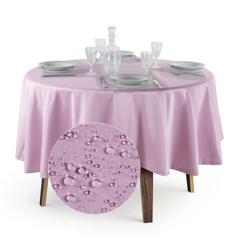 Tovaglia Rotonda Antimacchia Unito in Poliestere 100% | Misure Small