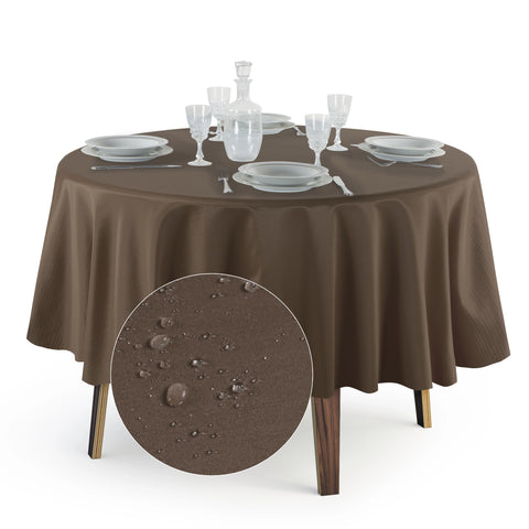 Tovaglia Rotonda Antimacchia Unito in Poliestere 100% | Misure Small