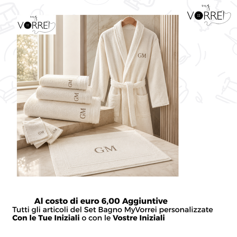 Asciugamani Viso+Ospite | 100% Cotone | 2 Pesi | Personalizzabili