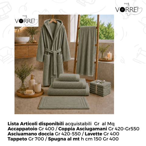 Asciugamani Viso+Ospite | 100% Cotone | 2 Pesi | Personalizzabili