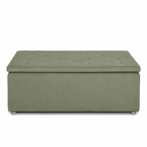 Pouf Rettangolare Scendiletto Contenitore 90x45 h45 cm | Eleganza e Funzionalità su Misura