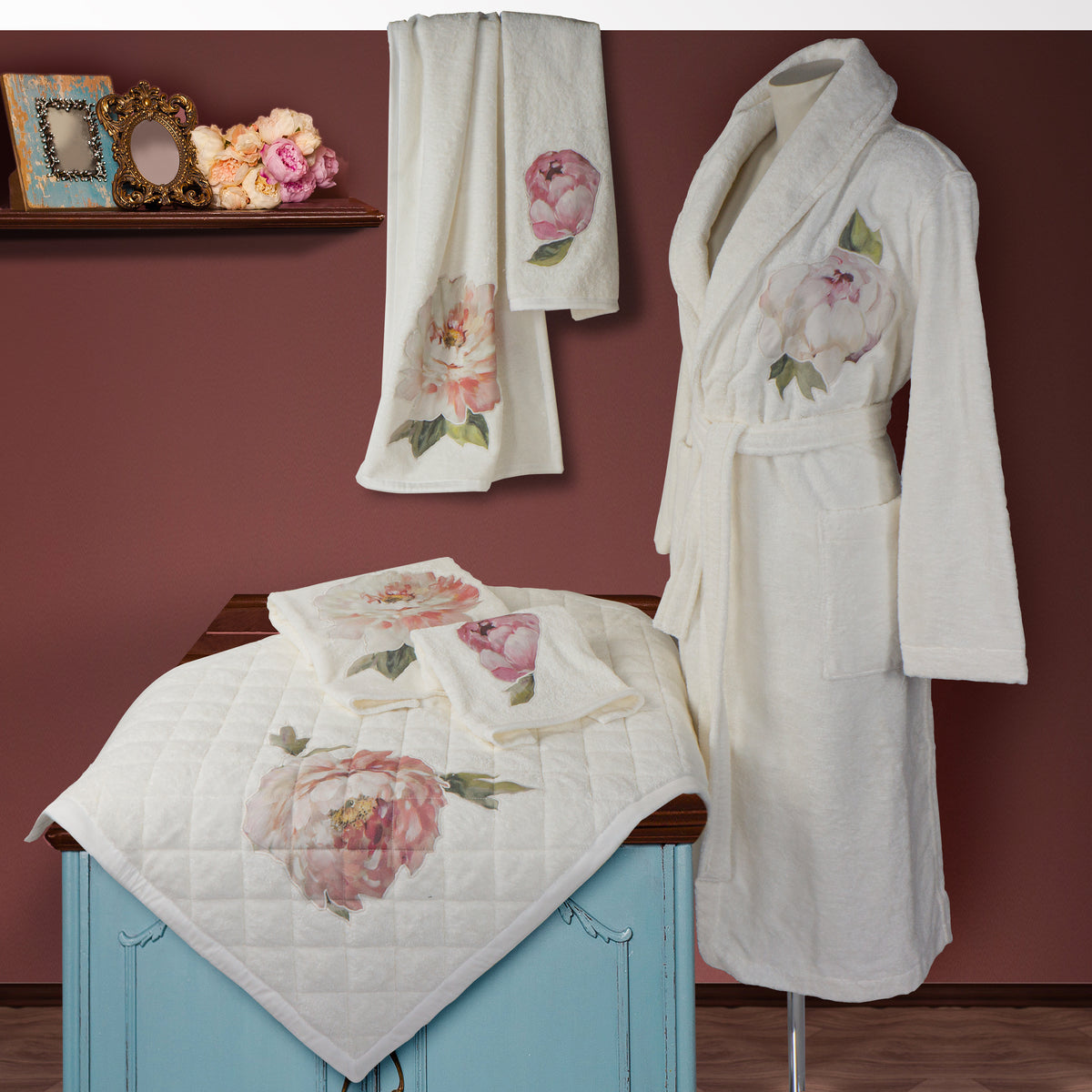 Completo Bagno Peonie