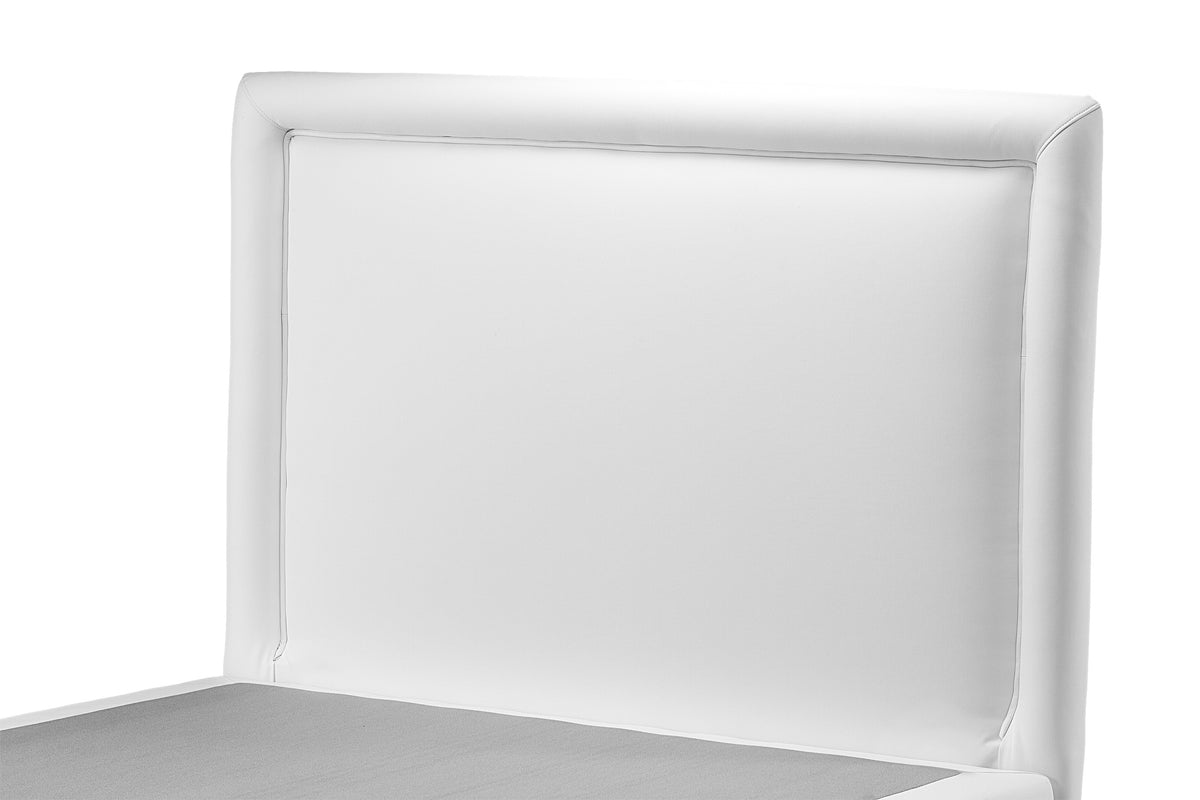 Testiera Letto Singola MICHELANGELO Spessore cm 10 Certificata ignifugo per Alberghi Rivestimento Ecopelle o Tessuto a scelta