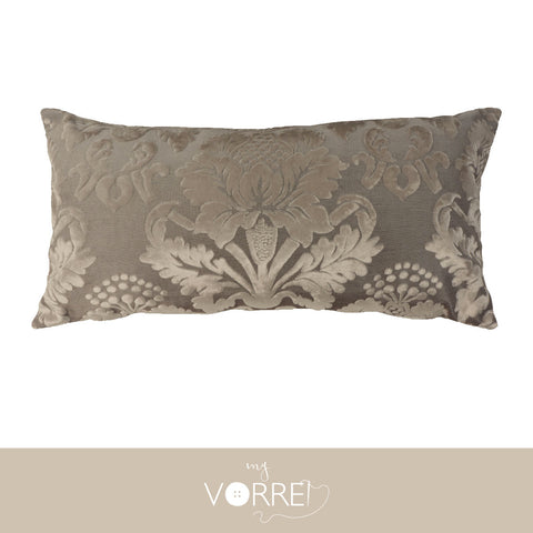 1 Cuscino Velluto Disegno Grande cm 30x60  Con imbottitura fiocco anallergico Sfoderabile In 8 Tonalità Colore